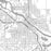 Waterloo Iowa Map Print in Classic Style Zoomed In Close Up Showing Details