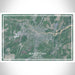 Watertown New York Map Print Landscape Orientation in Afternoon Style With Shaded Background