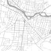 Watertown New York Map Print in Classic Style Zoomed In Close Up Showing Details
