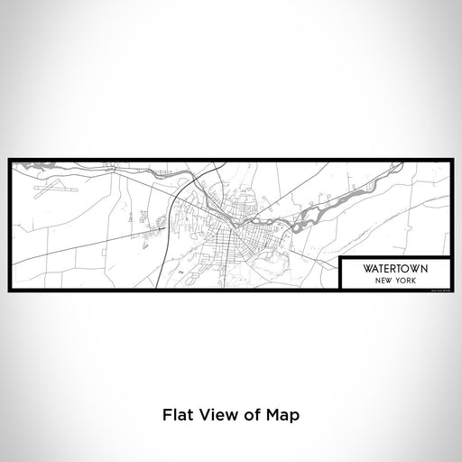 Flat View of Map Custom Watertown New York Map Enamel Mug in Classic