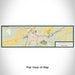 Flat View of Map Custom Watertown New York Map Enamel Mug in Woodblock