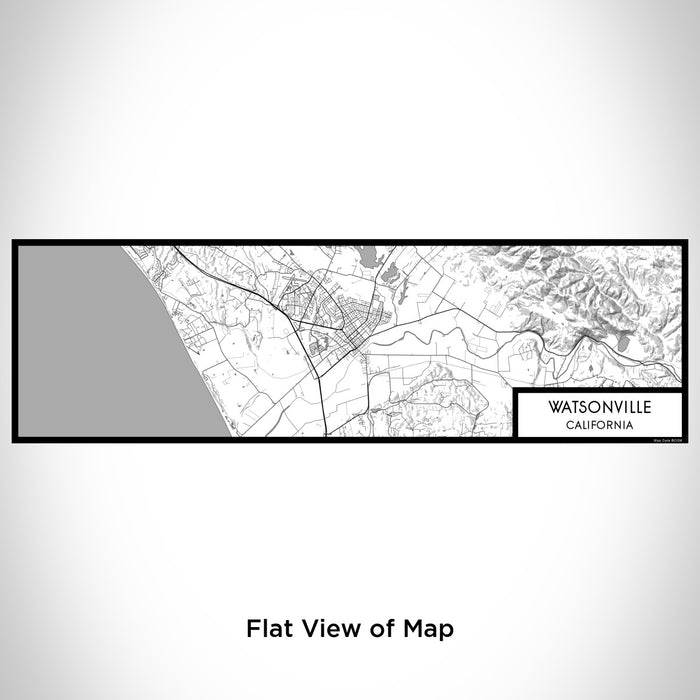Flat View of Map Custom Watsonville California Map Enamel Mug in Classic