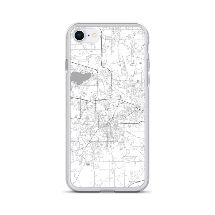 Custom Waukesha Wisconsin Map iPhone SE Phone Case in Classic