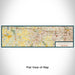 Flat View of Map Custom Waukesha Wisconsin Map Enamel Mug in Woodblock