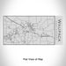 Rendered View of Waupaca Wisconsin Map Engraving on 17oz Stainless Steel Insulated Cola Bottle