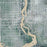 Wausau Wisconsin Map Print in Afternoon Style Zoomed In Close Up Showing Details