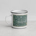 Left View Custom Wausau Wisconsin Map Enamel Mug in Afternoon