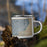 Right View Custom Wauwatosa Wisconsin Map Enamel Mug in Afternoon on Grass With Trees in Background