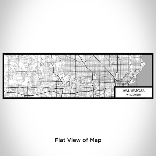 Flat View of Map Custom Wauwatosa Wisconsin Map Enamel Mug in Classic