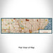 Flat View of Map Custom Wauwatosa Wisconsin Map Enamel Mug in Woodblock