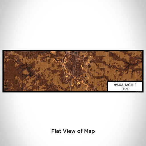 Flat View of Map Custom Waxahachie Texas Map Enamel Mug in Ember