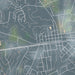 Waxhaw North Carolina Map Print in Afternoon Style Zoomed In Close Up Showing Details