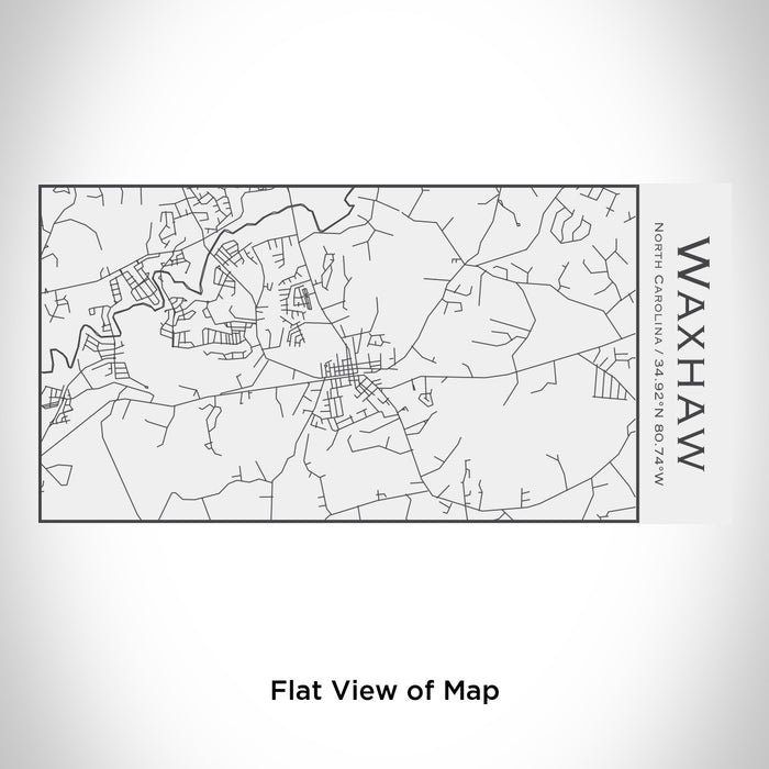 Rendered View of Waxhaw North Carolina Map Engraving on 17oz Stainless Steel Insulated Cola Bottle in White