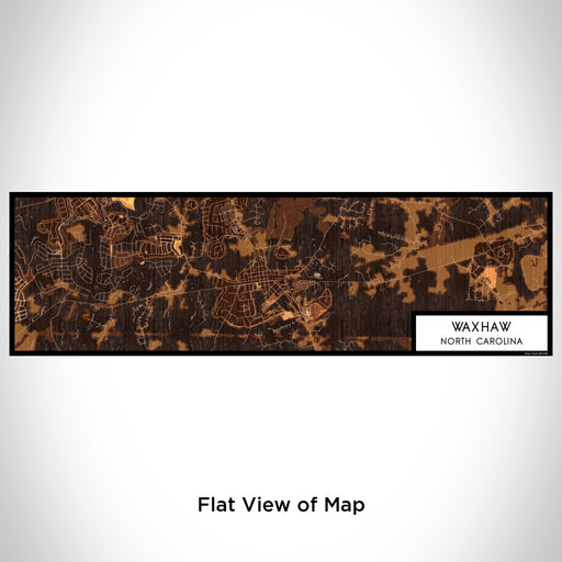 Flat View of Map Custom Waxhaw North Carolina Map Enamel Mug in Ember