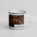Right View Custom Waxhaw North Carolina Map Enamel Mug in Ember