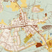 Waxhaw North Carolina Map Print in Woodblock Style Zoomed In Close Up Showing Details