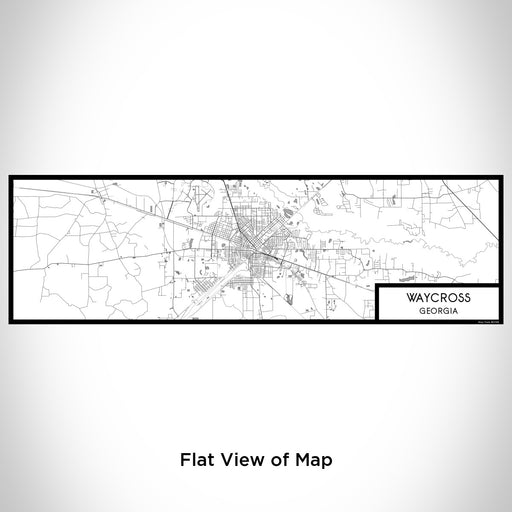 Flat View of Map Custom Waycross Georgia Map Enamel Mug in Classic
