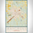 Waycross Georgia Map Print Portrait Orientation in Woodblock Style With Shaded Background