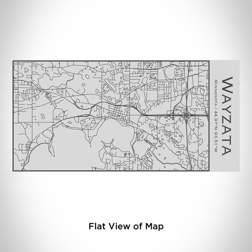 Rendered View of Wayzata Minnesota Map Engraving on 17oz Stainless Steel Insulated Cola Bottle