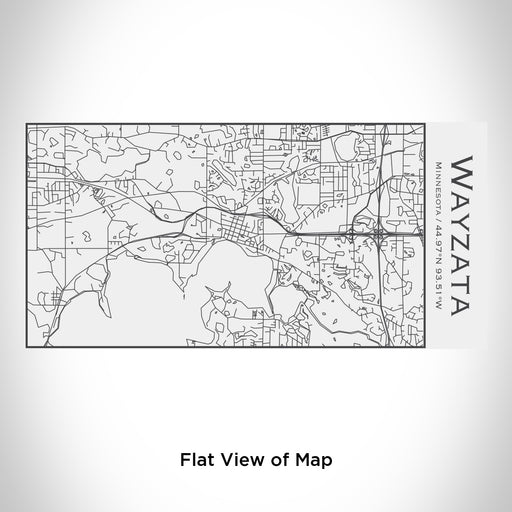 Rendered View of Wayzata Minnesota Map Engraving on 17oz Stainless Steel Insulated Cola Bottle in White
