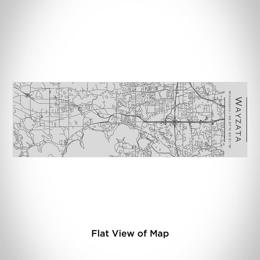 Rendered View of Wayzata Minnesota Map Engraving on 10oz Stainless Steel Insulated Cup with Sipping Lid