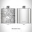 Rendered View of Wayzata Minnesota Map Engraving on 6oz Stainless Steel Flask