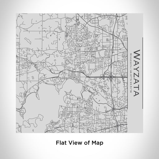 Rendered View of Wayzata Minnesota Map Engraving on 17oz Stainless Steel Insulated Tumbler