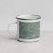 Left View Custom Weatherford Texas Map Enamel Mug in Afternoon