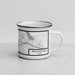 Right View Custom Weatherford Texas Map Enamel Mug in Classic