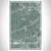 Webster Groves St. Louis Map Print Portrait Orientation in Afternoon Style With Shaded Background