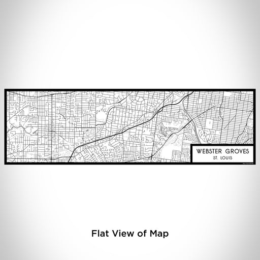 Flat View of Map Custom Webster Groves St. Louis Map Enamel Mug in Classic