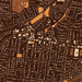 Webster Groves St. Louis Map Print in Ember Style Zoomed In Close Up Showing Details