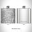 Rendered View of Webster Groves St. Louis Map Engraving on 6oz Stainless Steel Flask