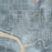 Weiser Idaho Map Print in Afternoon Style Zoomed In Close Up Showing Details