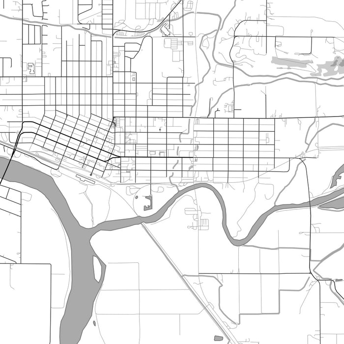 Weiser Id Weiser - Idaho Map Print in Classic — JACE Maps