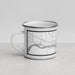 Left View Custom Weiser Idaho Map Enamel Mug in Classic