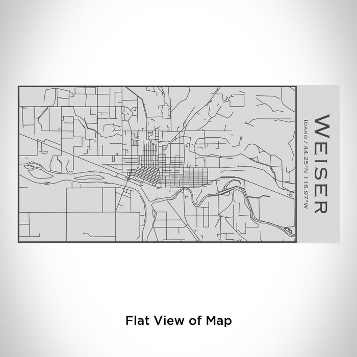 Rendered View of Weiser Idaho Map Engraving on 17oz Stainless Steel Insulated Cola Bottle