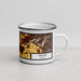 Right View Custom Weiser Idaho Map Enamel Mug in Ember