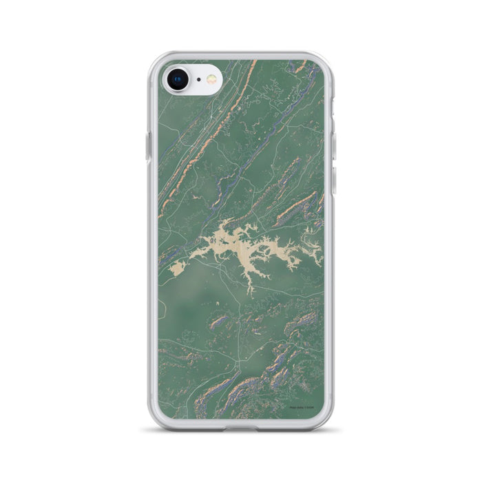 Custom iPhone SE Weiss Lake Alabama Map Phone Case in Afternoon