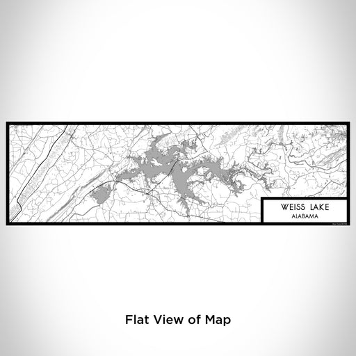 Flat View of Map Custom Weiss Lake Alabama Map Enamel Mug in Classic