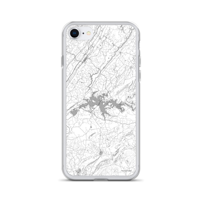 Custom iPhone SE Weiss Lake Alabama Map Phone Case in Classic