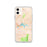 Custom iPhone 11 Weiss Lake Alabama Map Phone Case in Watercolor