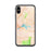 Custom iPhone X/XS Weiss Lake Alabama Map Phone Case in Watercolor