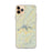 Custom iPhone 11 Pro Max Weiss Lake Alabama Map Phone Case in Woodblock