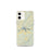 Custom iPhone 12 mini Weiss Lake Alabama Map Phone Case in Woodblock