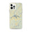 Custom iPhone 12 Pro Max Weiss Lake Alabama Map Phone Case in Woodblock