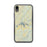 Custom iPhone XR Weiss Lake Alabama Map Phone Case in Woodblock