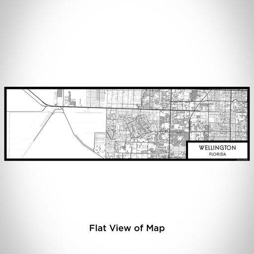 Flat View of Map Custom Wellington Florida Map Enamel Mug in Classic