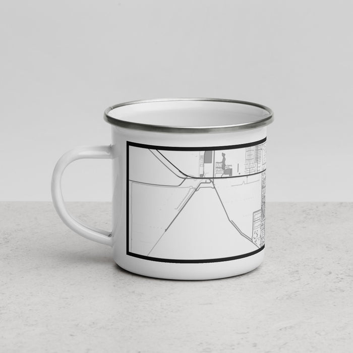 Left View Custom Wellington Florida Map Enamel Mug in Classic