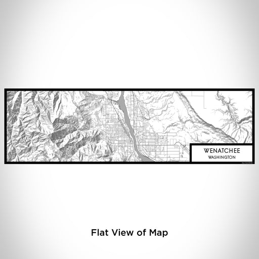 Flat View of Map Custom Wenatchee Washington Map Enamel Mug in Classic